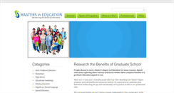 Desktop Screenshot of masters-education.com
