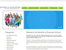 Tablet Screenshot of masters-education.com
